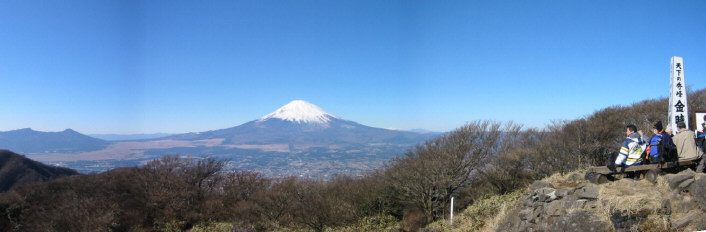 金時山から