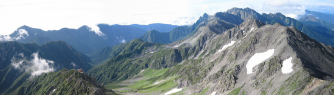 天狗原と穂高岳