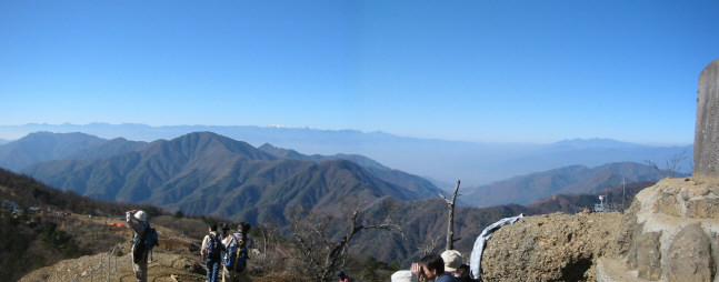 三ッ峠からアルプス方面