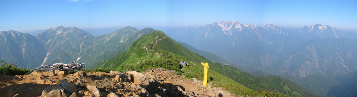 針ノ木岳～赤沢岳～立山・剱岳