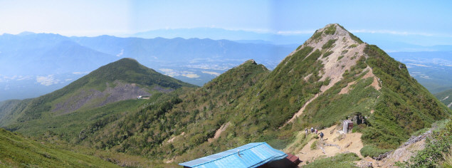 編笠山とギボシ