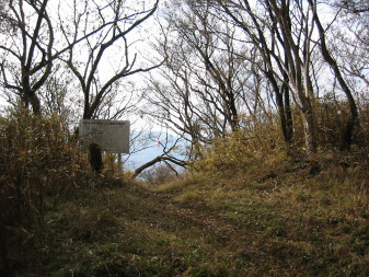 コンピラ尾根　諸戸への下り口