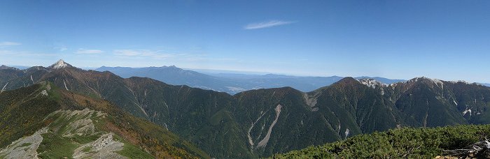 早川尾根～鳳凰三山