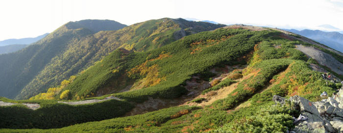 大滝山～蝶ヶ岳～三角点