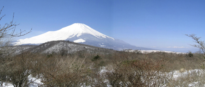 畑尾山と富士山