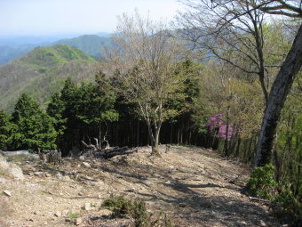 鳥首峠へ