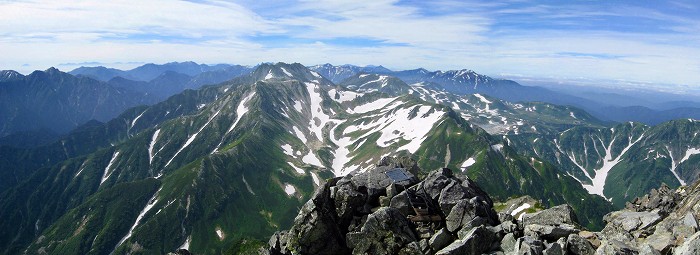 剱岳から