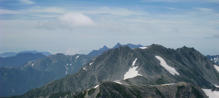 槍ヶ岳と穂高岳