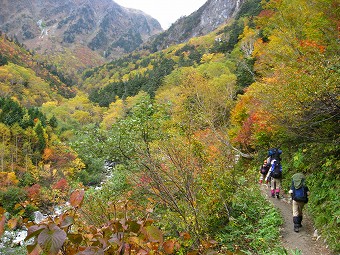 紅葉の横尾谷