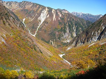 涸沢の谷