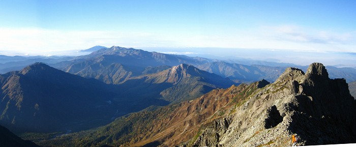 焼岳方面