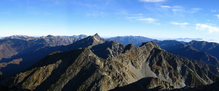 槍ヶ岳方面