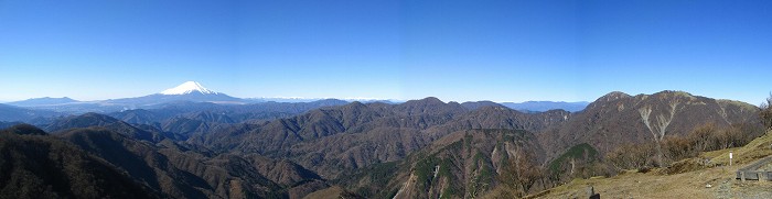 塔ノ岳から富士山