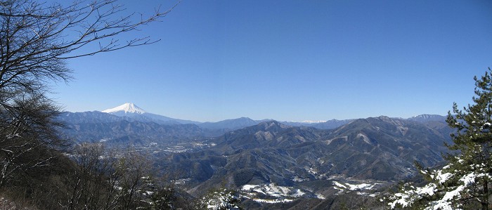 富士山と南アルプス