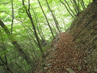 カロー大滝への高巻き道