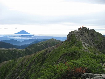 富士山と東峰