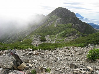 北俣岳　分岐