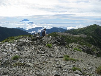 北俣岳　山頂