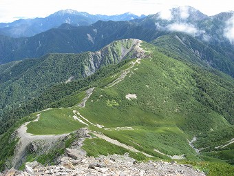 仙塩尾根へ