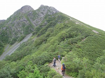 塩見岳へ