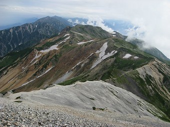 鹿島槍ヶ岳方面