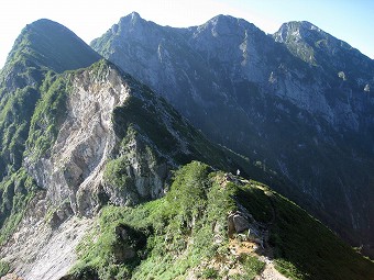 不帰ノ嶮　　Ⅰ峰へ