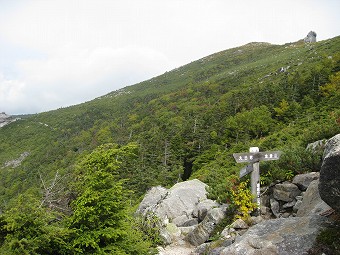 金峰山小屋分岐