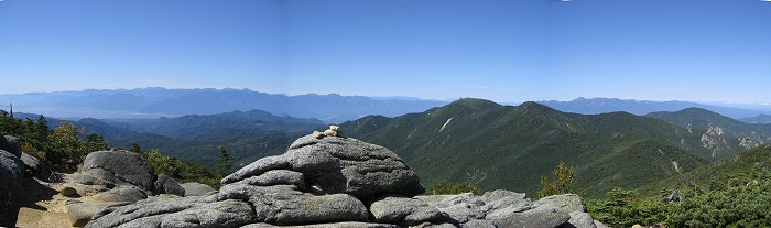 南アルプス・金峰山方面