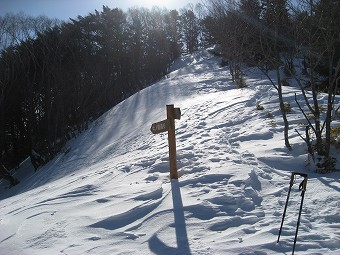 牛ノ寝通り分岐