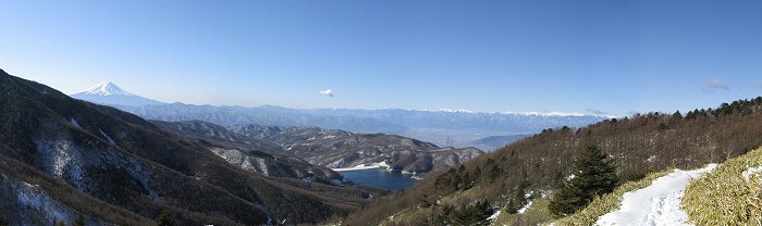 富士山と南アルプス