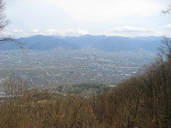 御坂山稜と富士山