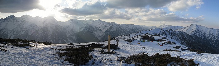 蝶ヶ岳山頂