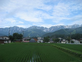 後立山の山々