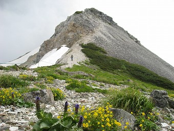 白馬岳へ