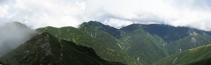 兎岳～大沢岳～赤石岳