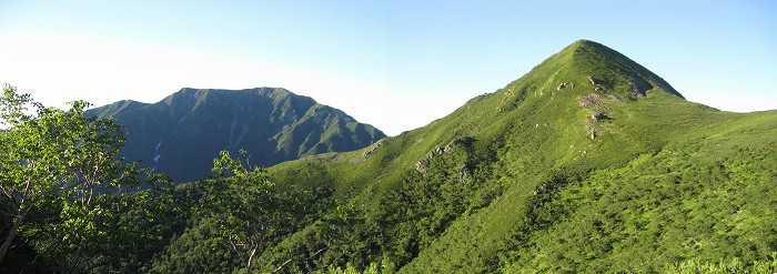 聖岳と中盛丸山