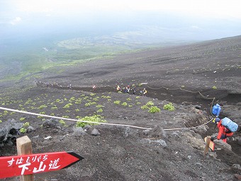 須走口下山道