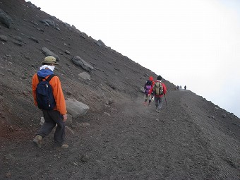 吉田口　須走下山道