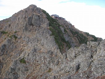 赤岳山頂へ