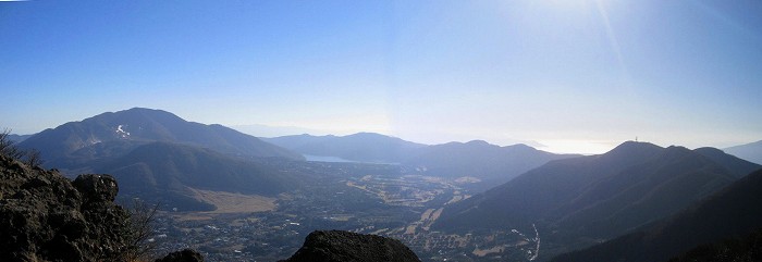 金時山から見る箱根方面