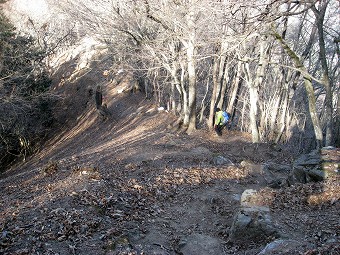 大ブナ尾根の急坂