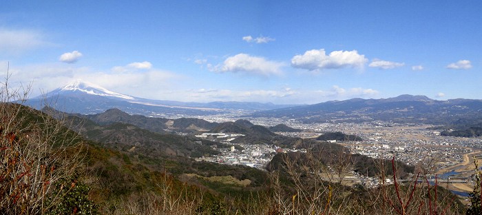 城山から見る富士山