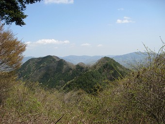 大丸から見る高柄山