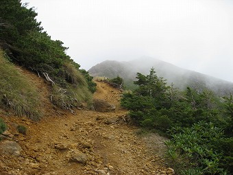 赤岩の頭手前