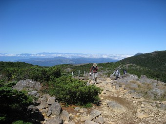 中山峠への途中