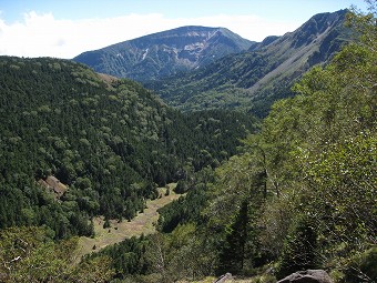 硫黄岳と天狗岳