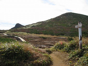 清水平から朝日岳へ