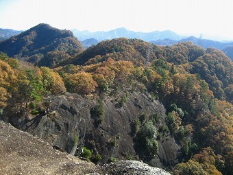 岩殿山方面