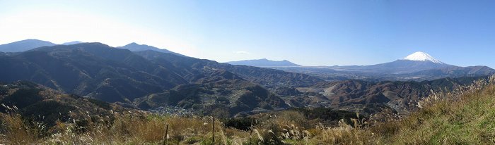 箱根の山々～愛鷹山塊～富士山