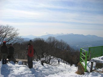 縦走路へ